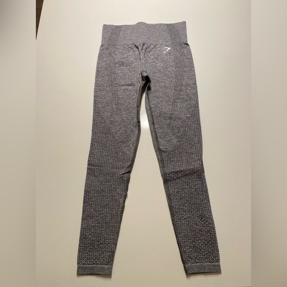 Gymshark Vital Seamless Leggings - Smokey Gray Marl - Size S